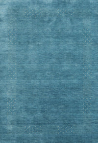 Machine Washable Contemporary Blue Ivy Blue Rug, wshcon2337