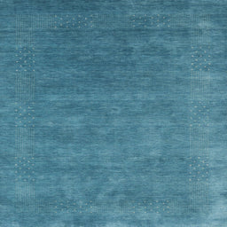 Square Contemporary Blue Ivy Blue Modern Rug, con2337