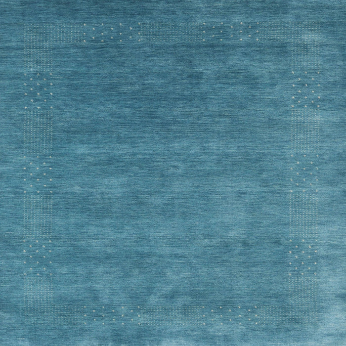 Square Contemporary Blue Ivy Blue Modern Rug, con2337