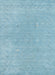 Contemporary Sky Blue Modern Rug, con2338