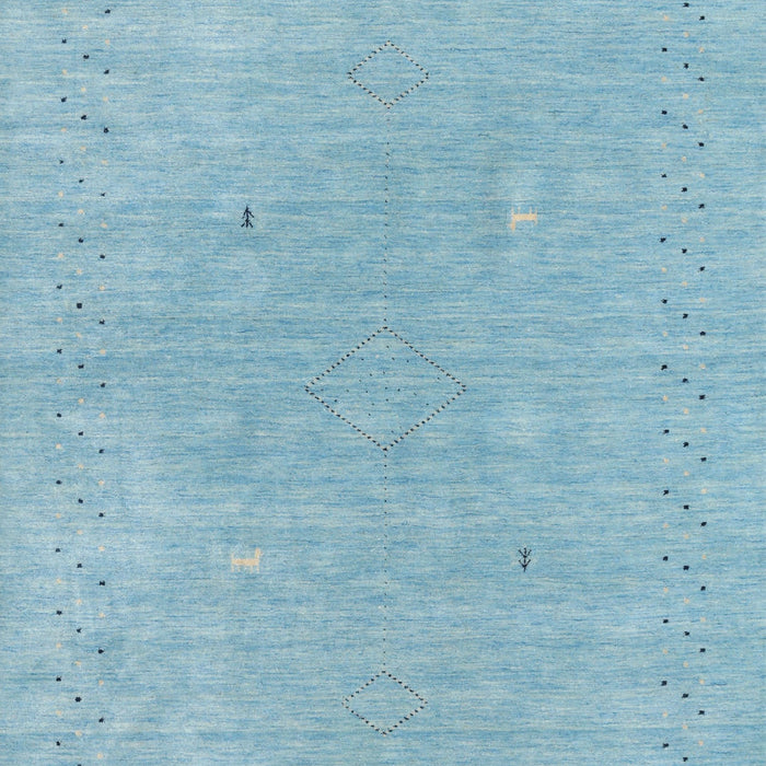 Contemporary Sky Blue Modern Rug, con2338