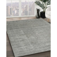 Contemporary Dark Gray Modern Rug, con2339