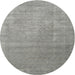 Square Machine Washable Contemporary Dark Gray Rug, wshcon2339