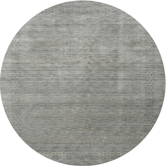 Sideview of Contemporary Dark Gray Modern Rug, con2339