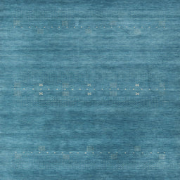 Square Contemporary Blue Ivy Blue Modern Rug, con2341