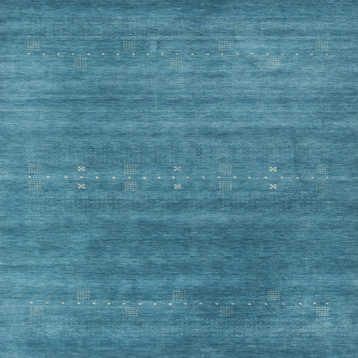 Sideview of Machine Washable Contemporary Blue Ivy Blue Rug, wshcon2341