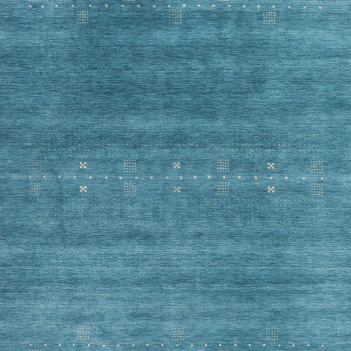 Machine Washable Contemporary Blue Ivy Blue Rug, wshcon2341
