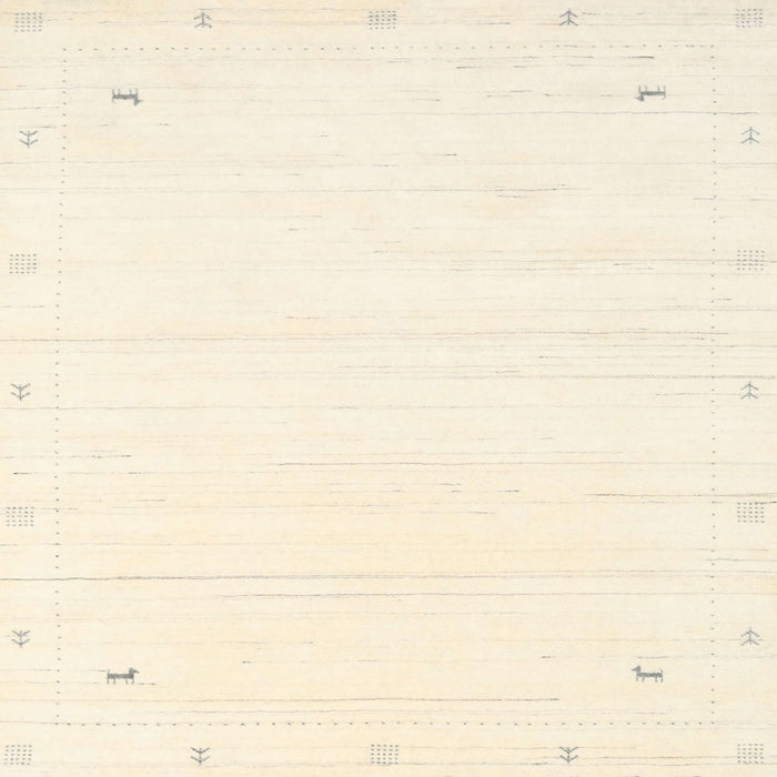 Sideview of Machine Washable Contemporary Peach Beige Rug, wshcon2344