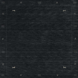 Sideview of Machine Washable Contemporary Gunmetal Green Rug, wshcon2345