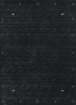 Contemporary Gunmetal Green Modern Rug, con2345