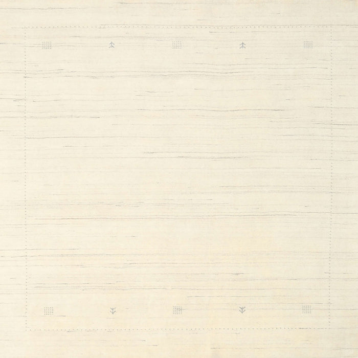 Square Contemporary Peach Beige Solid Rug, con2349