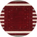 Square Machine Washable Contemporary Crimson Red Rug, wshcon2350