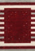 Contemporary Crimson Red Modern Rug, con2350