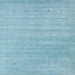 Square Contemporary Sky Blue Modern Rug, con2351