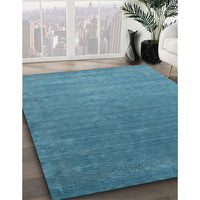 Contemporary Blue Ivy Blue Modern Rug, con2352