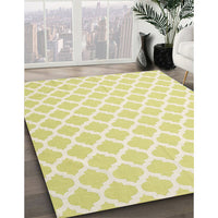 Contemporary Harvest Gold Trellis Rug, con2353