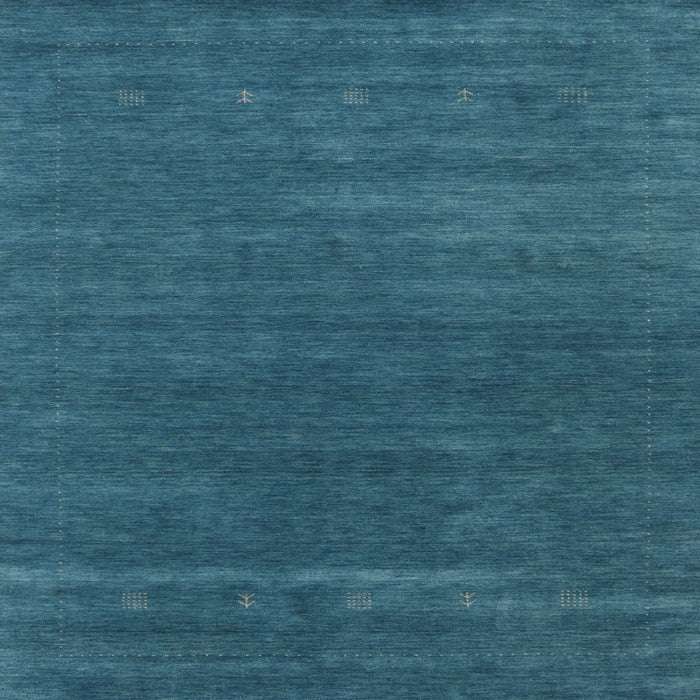 Sideview of Machine Washable Contemporary Dark Cyan Green Rug, wshcon2355