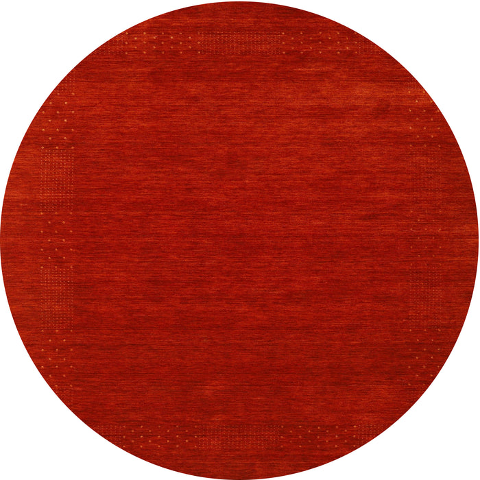 Sideview of Contemporary Neon Red Modern Rug, con2357