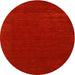 Sideview of Contemporary Neon Red Modern Rug, con2357