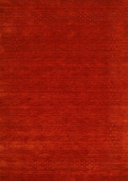 Contemporary Neon Red Modern Rug, con2357