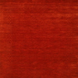 Sideview of Machine Washable Contemporary Neon Red Rug, wshcon2357