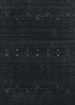 Contemporary Gunmetal Green Modern Rug, con2359