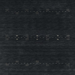 Sideview of Machine Washable Contemporary Gunmetal Green Rug, wshcon2359