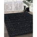 Machine Washable Contemporary Gunmetal Green Rug in a Family Room, wshcon2360