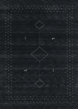 Contemporary Gunmetal Green Modern Rug, con2360