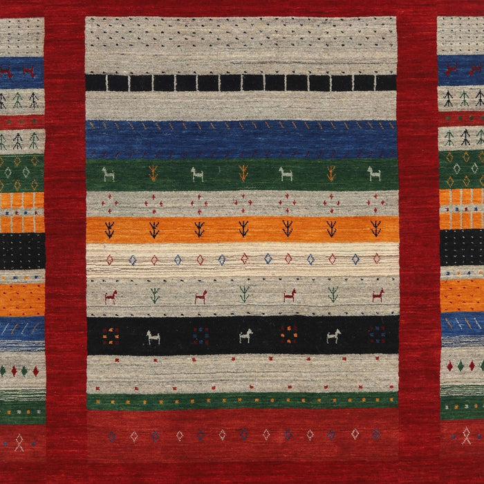 Contemporary Red Modern Rug, con2364