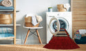 Machine Washable Contemporary Red Rug in a Washing Machine, wshcon2364