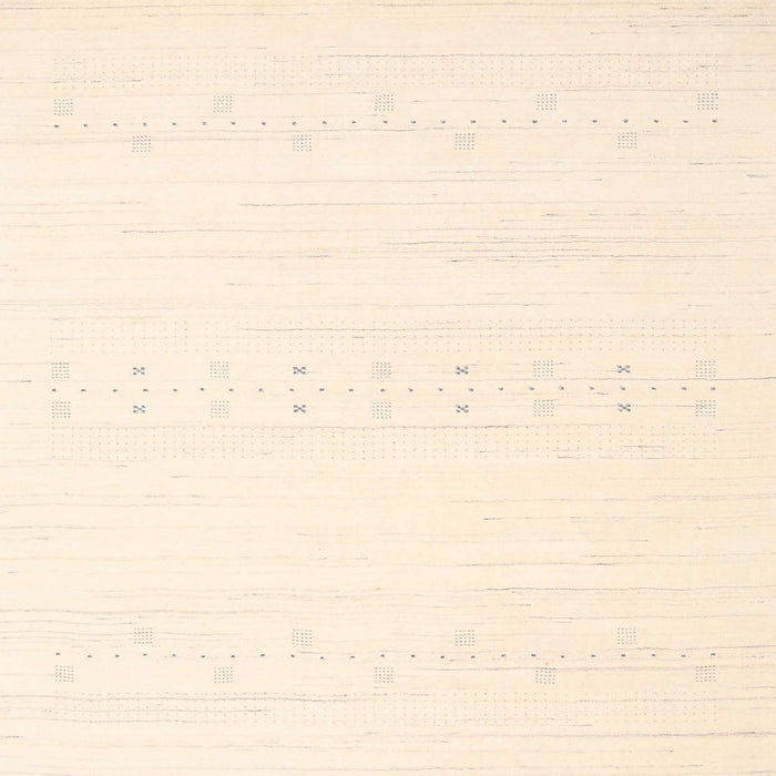 Square Contemporary Beige Solid Rug, con2365