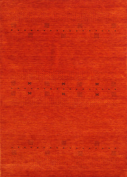 Contemporary Red Modern Rug, con2366