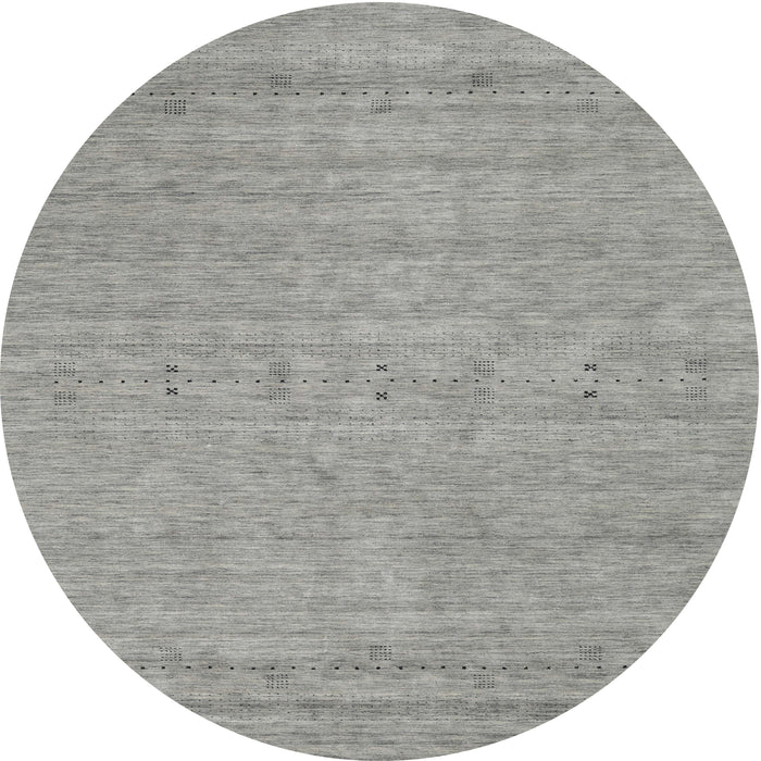 Sideview of Contemporary Dark Gray Modern Rug, con2368