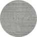 Sideview of Contemporary Dark Gray Modern Rug, con2368