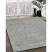 Machine Washable Contemporary Dark Gray Rug in a Family Room, wshcon2368