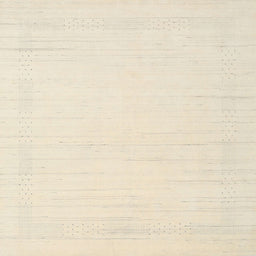 Square Contemporary Vanilla Gold Solid Rug, con2369
