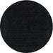 Sideview of Contemporary Black Modern Rug, con2370