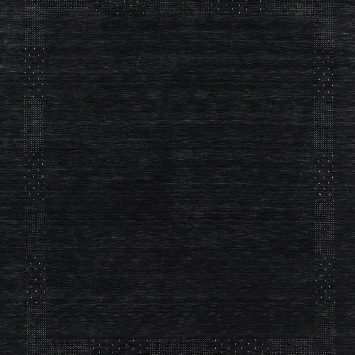 Machine Washable Contemporary Black Rug, wshcon2370