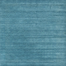 Sideview of Machine Washable Contemporary Blue Ivy Blue Rug, wshcon2371