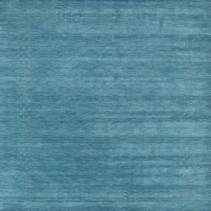 Square Contemporary Blue Ivy Blue Modern Rug, con2371