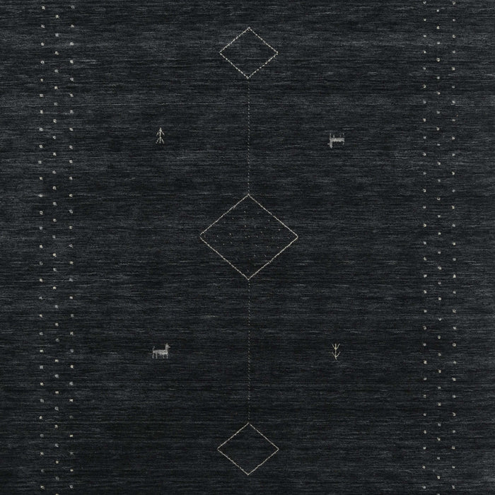 Machine Washable Contemporary Gunmetal Green Rug, wshcon2372