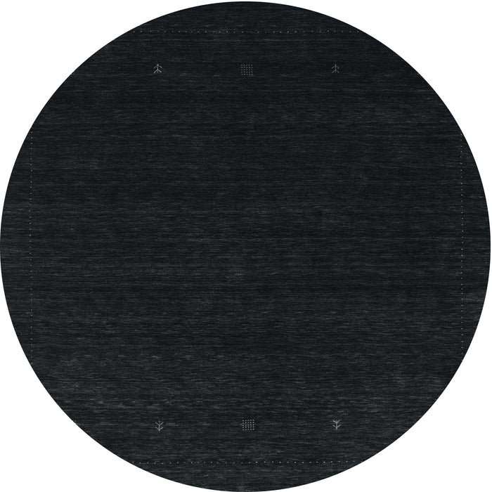 Sideview of Contemporary Gunmetal Green Modern Rug, con2375