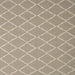 Square Contemporary Light French Beige Brown Trellis Rug, con2379