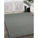 Contemporary Sage Green Modern Rug in Family Room, con237