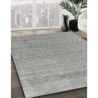 Contemporary Dark Gray Modern Rug, con2380