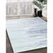 Machine Washable Contemporary Light Steel Blue Rug in a Family Room, wshcon2383