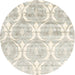 Sideview of Contemporary Champagne Beige Modern Rug, con2384