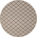 Sideview of Contemporary Tan Brown Modern Rug, con2387