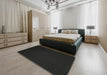 Machine Washable Contemporary Charcoal Black Rug in a Bedroom, wshcon238